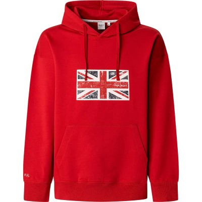 суичър,мъжки,пуловери,pepe,jeans,union,hoodie,red,(rugby,red)