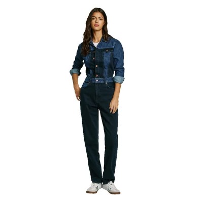 гащеризон,дамски,гащеризони,pepe,jeans,valerie,long,sleeve,jumpsuit,blue,(denim,11oz,blue,black,rigid,denim)