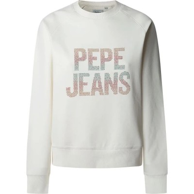 блуза,дамски,блузи,pepe,jeans,velly,sweatshirt,white