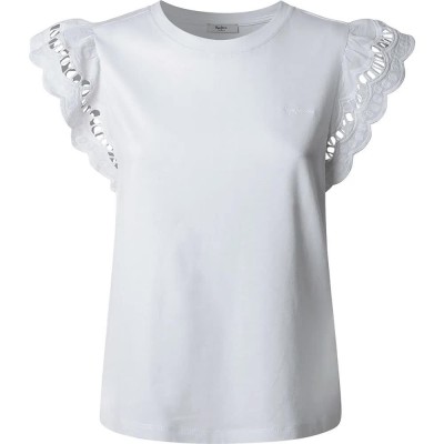 тениска,дамски,тениски,pepe,jeans,vic,short,sleeve,t,shirt,white,(white)