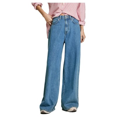 дамски,панталони,pepe,jeans,wide,leg,high,waist,jeans,blue