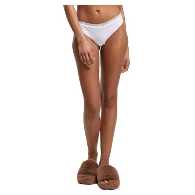 дамско,бельо,дамски,бикини,и,танкини,urban,classics,basic,cotton,brazilian,lace,panties,5,units,white,(white)