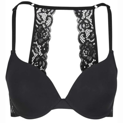 дамско,бельо,дамски,бикини,и,танкини,urban,classics,lace,at,back,padded,bra,black,(black)