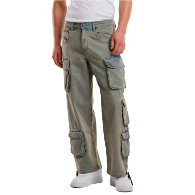 дънки,мъжки,панталони,urban,classics,multi,pocket,cargo,jeans,new,light,blue,dirty,washed,(blue,grey)