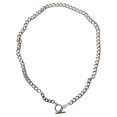 бижутерия,urban,classics,pearl,fastener,necklace,silver,(silver)