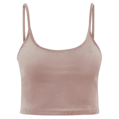 потник,дамски,топове,urban,classics,short,velvet,sleeveless,top,dusk,rose,(beige)
