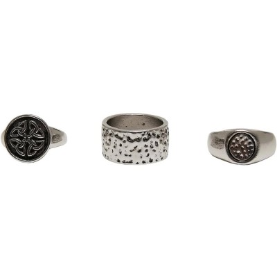бижутерия,urban,classics,skull,ring,3,units,silver,(silver)