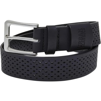 колан,колани,urban,classics,synthentic,leather,perforated,belt,black,(black)