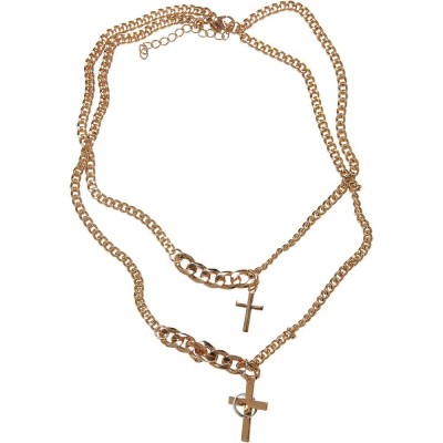 бижутерия,urban,classics,various,chain,cross,necklace,golden,(gold)
