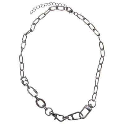 бижутерия,urban,classics,various,fastener,necklace,silver,(silver)