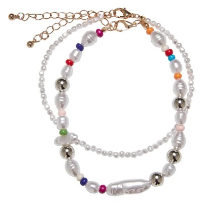 бижутерия,urban,classics,various,pearl,layering,anklet,silver,(multicolor)