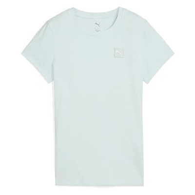 тениска,дамски,тениски,puma,ess,elevated,short,sleeve,t,shirt,peaceful,blue,(blue)