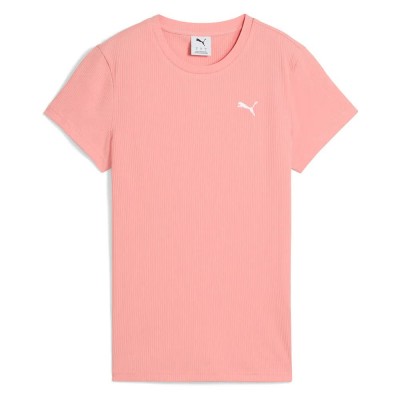 тениска,дамски,тениски,puma,ess,elevated,short,sleeve,t,shirt,pink,fruit,(pink)