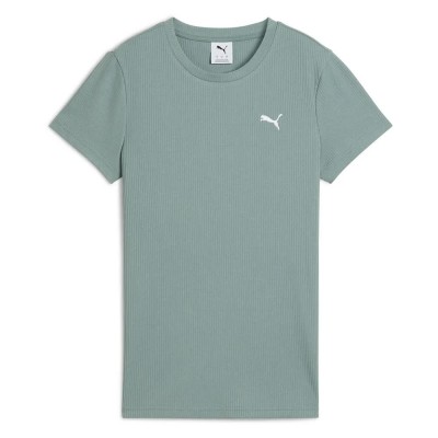 тениска,дамски,тениски,puma,ess,elevated,short,sleeve,t,shirt,green,moon,(green)