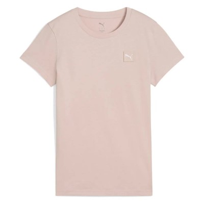 тениска,дамски,тениски,puma,ess,elevated,short,sleeve,t,shirt,rose,quartz,(beige)
