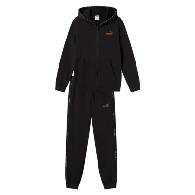 блуза,детски,блузи,puma,ess+,animal,full,zip,sweatshirt,black