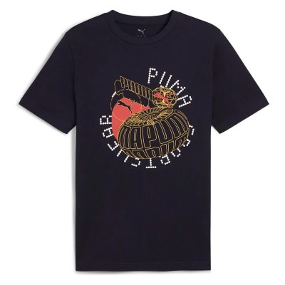 тениска,мъжки,тениски,puma,execution,short,sleeve,t,shirt,new,navy,(blue)
