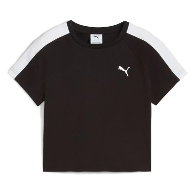 бебешка,тениска,дамски,тениски,puma,t7,baby,short,sleeve,t,shirt,black,(puma,black)