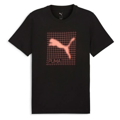 тениска,мъжки,тениски,puma,tech,graphic,short,sleeve,t,shirt,puma,black,(black)
