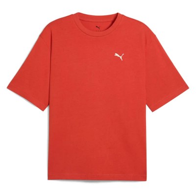 тениска,мъжки,тениски,puma,wardrobe,ess,boxy,short,sleeve,t,shirt,red,fire,(orange)