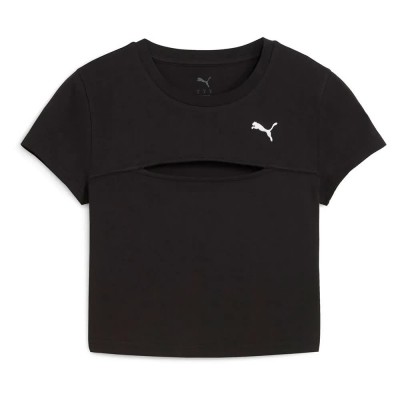 тениска,дамски,тениски,puma,wardrobe,ess,short,sleeve,t,shirt,puma,black,(black)