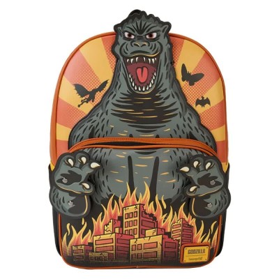 раница,раници,loungefly,godzilla,toho,backpack,orange