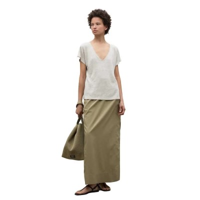тениска,дамски,тениски,ecoalf,arendal,short,sleeve,t,shirt,beige