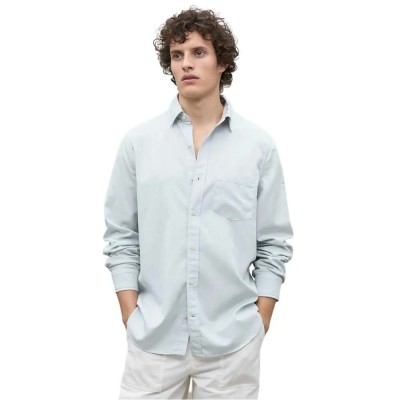 риза,с,дълъг,ръкав,мъжки,ризи,ecoalf,carlos,long,sleeve,shirt,perla,(blue)
