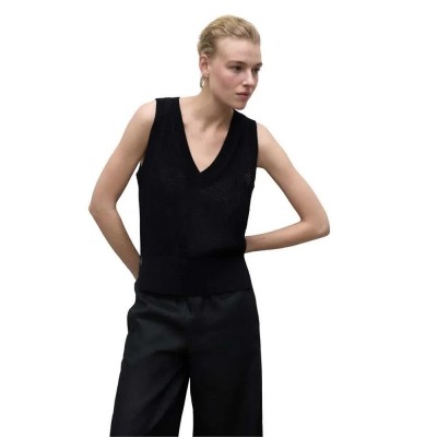 блуза,дамски,пуловери,дамски,плетени,дрехи,ecoalf,colda,sweater,black
