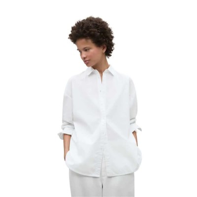 риза,с,дълъг,ръкав,дамски,блузи,дамски,ризи,ecoalf,daria,long,sleeve,shirt,white,712,(white)