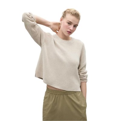 блуза,дамски,пуловери,дамски,плетени,дрехи,ecoalf,inga,sweater,mist,(beige)