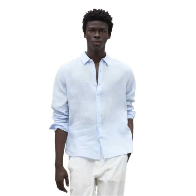 риза,с,дълъг,ръкав,мъжки,ризи,ecoalf,malibu,long,sleeve,shirt,sky,blue,(blue)
