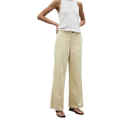 панталони,дамски,панталони,ecoalf,valls,pants,vanilla,(beige)
