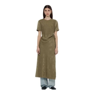 рокля,дамски,поли,и,рокли,scotch,&,soda,179583,short,sleeve,midi,dress,brown