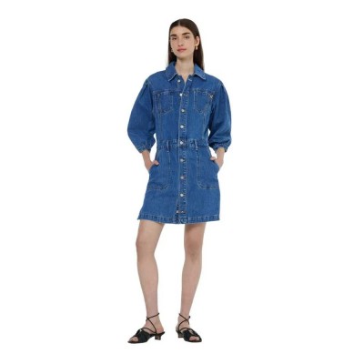 рокля,дамски,поли,и,рокли,scotch,&,soda,179585,long,sleeve,short,dress,blue