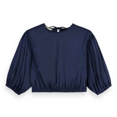 дамски,блузи,дамски,ризи,scotch,&,soda,179610,cropped,3,4,sleeve,blouse,blue