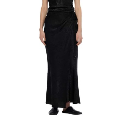 пола,дамски,поли,и,рокли,scotch,&,soda,crushed,satin,long,skirt,black