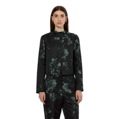 сако,дамски,сака,scotch,&,soda,floral,cropped,blazer,green