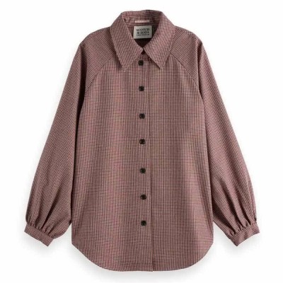 риза,с,дълъг,ръкав,дамски,блузи,дамски,ризи,scotch,&,soda,heritage,long,sleeve,shirt,brown