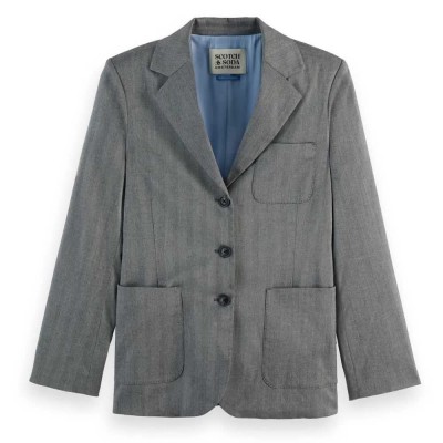 сако,дамски,сака,scotch,&,soda,herringbone,blazer,grey