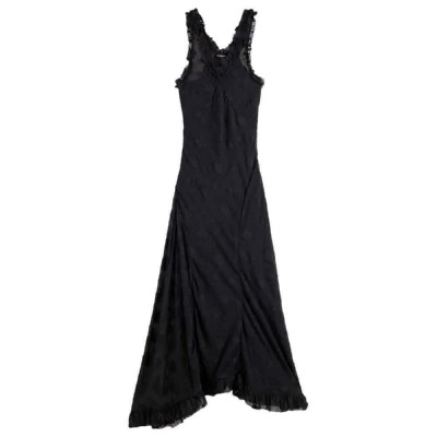 рокля,дамски,поли,и,рокли,scotch,&,soda,maxi,ruffle,dress,black