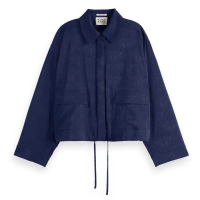 риза,с,дълъг,ръкав,дамски,блузи,дамски,ризи,scotch,&,soda,utility,satin,long,sleeve,shirt,blue