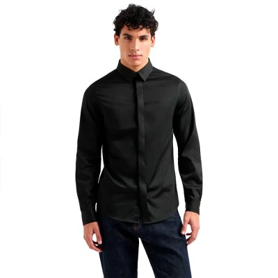 риза,с,дълъг,ръкав,мъжки,ризи,armani,exchange,8nzcbd,zn10z,long,sleeve,shirt,jet,set,(black)