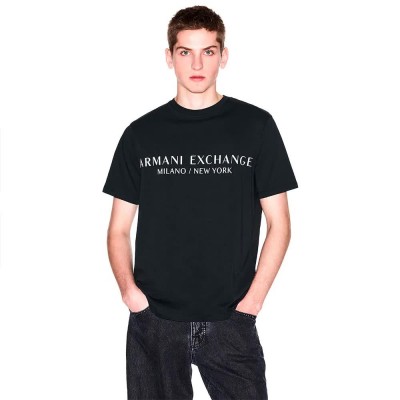 тениска,мъжки,тениски,armani,exchange,8nzt72,z8h4z,short,sleeve,t,shirt,black
