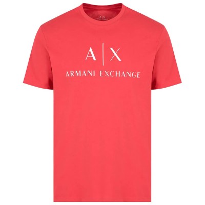 тениска,мъжки,тениски,armani,exchange,8nztcj,z8h4z,short,sleeve,t,shirt,cardinal,(red)
