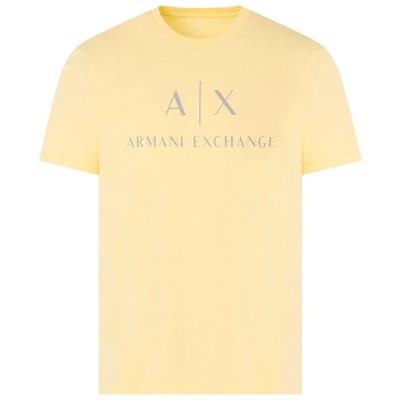 тениска,мъжки,тениски,armani,exchange,8nztcj,z8h4z,short,sleeve,t,shirt,pale,hay,(yellow)