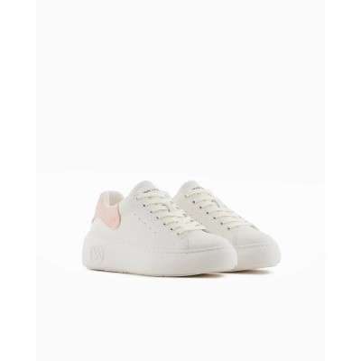 маратонки,дамски,маратонки,armani,exchange,xdx188,xv937,trainers,off,white+light,rose,(white)