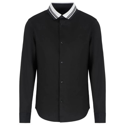 риза,с,дълъг,ръкав,мъжки,ризи,armani,exchange,xm000198,af10192,long,sleeve,shirt,black