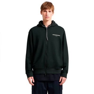 блуза,мъжки,пуловери,armani,exchange,xm000223,af12656,full,zip,sweatshirt,black