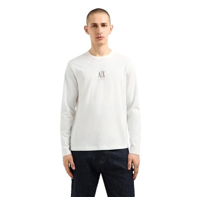 тениска,мъжки,тениски,armani,exchange,xm000364,af12308,long,sleeve,t,shirt,off,white,(white)